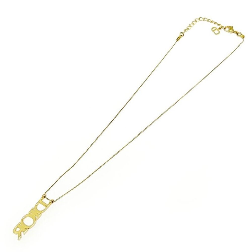 Christian Dior GP Logo Necklace Gold Necklace - Picture 4 of 6